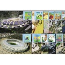 MN3319S.02-SÉRIE 12 MÁXIMOS COPA FIFA BRASIL 2014 - CIDADES SEDE - 2014 - CBCS DAS RESPECTIVAS CIDADES DOS SELOS