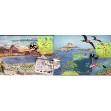 MN3535S.03-SÉRIE 2 MÁXIMOS MASCOTE DOS JOGOS OLÍMPICOS RIO 2016 - 2016 - CBC RIO DE JANEIRO DA EMISSÃO CELEBRAÇÕES DOS JOGOS OLÍMPICOS