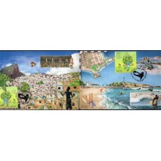 MN3537S.01-SÉRIE 2 MÁXIMOS MASCOTE DOS JOGOS PARALÍMPICOS RIO 2016 - 2016 - CBC RIO DE JANEIRO DA EMISSÃO CELEBRAÇÕES DOS JOGOS PARALÍMPICOS