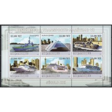 MOC2584MF-MINIFOLHA HISTÓRIA DO TRANSPORTE MARÍTIMO VI - SÉCULO XXI - MOÇAMBIQUE - 2009 - MINT