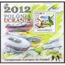 MOCB0502M-BLOCO CAMPEONATO EUROPEU DE FUTEBOL 2012 - MOÇAMBIQUE - 2011 - MINT