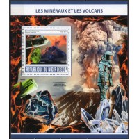 NIGB0731M-BLOCO MINERAIS E VULCÕES - NIGER - 2017 - MINT NIGB0731M-BLOCO MINERAIS E VULCÕES - NIGER - 2017 - MINT