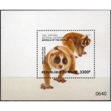 NIGB0805M-BLOCO ANIMAIS SELVAGENS FOTOGRAFADOS POR JOEL SARTORE - NIGER - 2017 - MINT