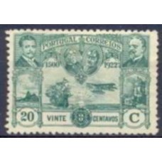 POR0264N-SELO TRAVESSIA DO ATLÂNTICO SUL POR GAGO COUTINHO E SACADURA CABRAL, 20C - PORTUGAL - 1923 - N