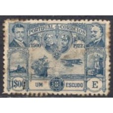 POR0270N-SELO TRAVESSIA DO ATLÂNTICO SUL POR GAGO COUTINHO E SACADURA CABRAL, 1E - PORTUGAL - 1923 - N