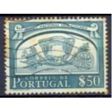 POR0754U-SELO MUSEU NACIONAL DOS COCHES, 50C - PORTUGAL - 1952 - U
