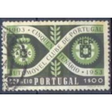 POR0793UA-SELO CINQUENTENÁRIO DO AUTOMÓVEL CLUBE DE PORTUGAL, 1E - PORTUGAL - 1953 - U