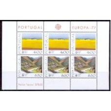 PORB020M-BLOCO SÉRIE EUROPA - PAISAGENS - PORTUGAL - 1977 - MINT