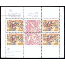 PORB036M-BLOCO SÉRIE EUROPA - FATOS HISTÓRICOS - PORTUGAL - 1982 - MINT