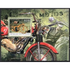 RCAB0492M-BLOCO MOTOCICLETAS - DAIMLER REITWAGEN - REPÚBLICA CENTROAFRICANA - 2012 - MINT