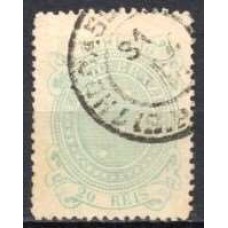 RE0070U.08-SELO CRUZEIRO, 20 RÉIS DENTEAÇÃO 13 - 1890 - U