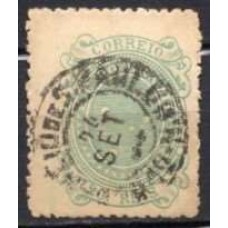 RE0070UA.06-SELO CRUZEIRO, 20 RÉIS VERDE DENTEAÇÃO 13 - 1890 - U
