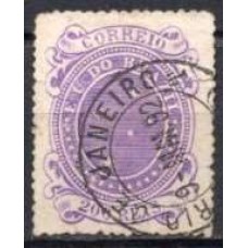RE0073U.01-SELO CRUZEIRO, 200 RÉIS DENTEAÇÃO 13-14 - 1890 - U