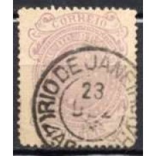 RE0073U.03-SELO CRUZEIRO, 200 RÉIS DENTEAÇÃO 13-14 - 1890 - U