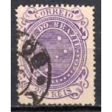 RE0073U.10-SELO CRUZEIRO, 200 RÉIS DENTEAÇÃO 13-14 - 1890 - U