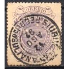 RE0073U.12-SELO CRUZEIRO, 200 RÉIS DENTEAÇÃO 13-14 - 1890 - U