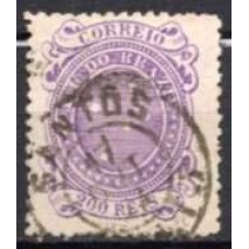RE0073UA.03-SELO CRUZEIRO, 200 RÉIS DENTEAÇÃO 11 - 11,5 - 1890 - U