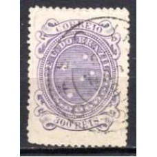 RE0074U.07-SELO CRUZEIRO, 300 RÉIS DENTEAÇÃO 13-14 - 1890 - U