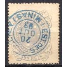 RE0074U.08-SELO CRUZEIRO, 300 RÉIS DENTEAÇÃO 13-14 - 1890 - U