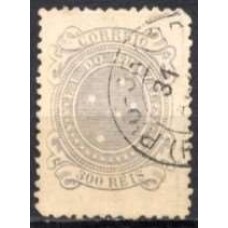 RE0074UA.01-SELO CRUZEIRO, 300 RÉIS DENTEAÇÃO 11 - 11,5 - 1890 - U