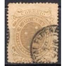 RE0077U.01-SELO CRUZEIRO, 1.000 RÉIS DENTEAÇÃO 13-14 - 1892 - U