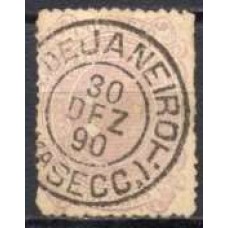 RE0078U.02-SELO CRUZEIRO, 100 RÉIS DENTEAÇÃO 13 - 1890 - U