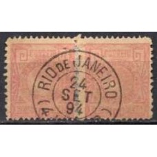 RE0080UAP.01-PAR DO SELO ALEGORIA LIBERDADE CABECINHA, 100 RÉIS DENTEAÇÃO 13 - 1893 - U