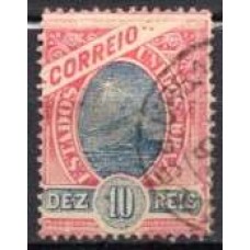 RE0081U.02-SELO MADRUGADA REPUBLICANA, 10 RÉIS DENTEAÇÃO 11 - 1894 - U