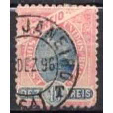 RE0081U.03-SELO MADRUGADA REPUBLICANA, 10 RÉIS DENTEAÇÃO 11 - 1894 - U
