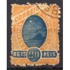 RE0082U.04-SELO MADRUGADA REPUBLICANA, 20 RÉIS DENTEAÇÃO 11 - 1894 - U