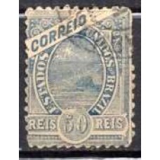 RE0083U.05-SELO MADRUGADA REPUBLICANA, 50 RÉIS DENTEAÇÃO 11 - 1894 - U