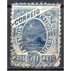 RE0083U.06-SELO MADRUGADA REPUBLICANA, 50 RÉIS DENTEAÇÃO 11 - 1894 - U