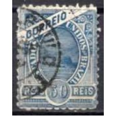 RE0083U.07-SELO MADRUGADA REPUBLICANA, 50 RÉIS DENTEAÇÃO 11 - 1894 - U