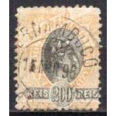 RE0085U.01-SELO MADRUGADA REPUBLICANA, 200RÉIS DENTEÇÃO 11-11,5 - 1894 - U