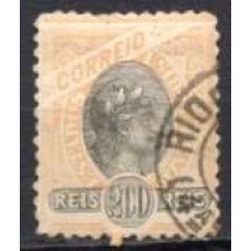 RE0085U.02-SELO MADRUGADA REPUBLICANA, 200RÉIS DENTEÇÃO 11-11,5 - 1894 - U