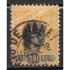 RE0085U.07-SELO MADRUGADA REPUBLICANA, 200RÉIS DENTEÇÃO 11-11,5 - 1894 - U