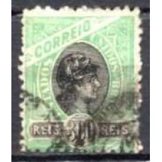 RE0086U.08-SELO MADRUGADA REPUBLICANA, 300 RÉIS - 1894 - U
