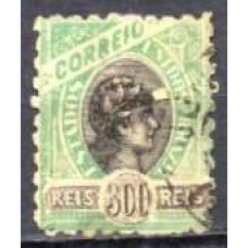 RE0086UAM.01-SELO MADRUGADA REPUBLICANA, 300 RÉIS DENTEAÇÃO 8,5 - 9 - 1899 - U