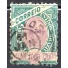 RE0089U.01-SELO MADRUGADA REPUBLICANA, 1000 RÉIS VERDE CLARO E MALVA - 1894 - U