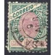 RE0089U.06-SELO MADRUGADA REPUBLICANA, 1000 RÉIS VERDE CLARO E MALVA - 1894 - U