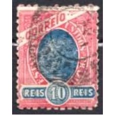 RE0091U.01-SELO MADRUGADA REPUBLICANA, 10 RÉIS DENTEAÇÃO 11 - 1897 - U