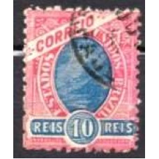 RE0091U.04-SELO MADRUGADA REPUBLICANA, 10 RÉIS DENTEAÇÃO 11 - 1897 - U