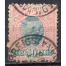 RE0091U.05-SELO MADRUGADA REPUBLICANA, 10 RÉIS DENTEAÇÃO 11 - 1897 - U