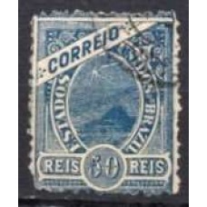 RE0092U.01-SELO MADRUGADA REPUBLICANA, 50 RÉIS DENTEAÇÃO 11 - 1897 - U