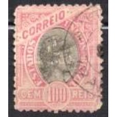 RE0093U.03-SELO MADRUGADA REPUBLICANA, 100 RÉIS DENTEAÇÃO 11 - 1897 - U