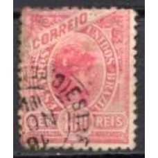 RE0096U.04-SELO MADRUGADA REPUBLICANA NOVAS CORES, 100 RÉIS ROSA VIVO - 1900 - U
