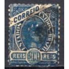 RE0097U.01-SELO MADRUGADA REPUBLICANA NOVAS CORES, 200 RÉIS COM LINHA - 1900 - U