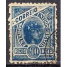 RE0098U.01-SELO MADRUGADA REPUBLICANA NOVAS CORES, 200 RÉIS SEM LINHA - 1900 - U