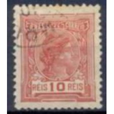 RE0154U-SELO ALEGORIAS REPUBLICANAS E INSTRUÇÃO, 10 RÉIS - 1918 - U