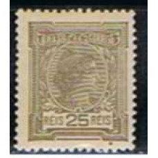 RE0156N-SELO ALEGORIAS REPUBLICANAS E INSTRUÇÃO, 25 RÉIS - 1918 - N